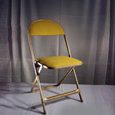 gold frame fold up chair