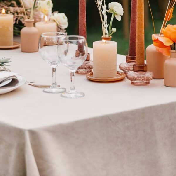 table linen pink