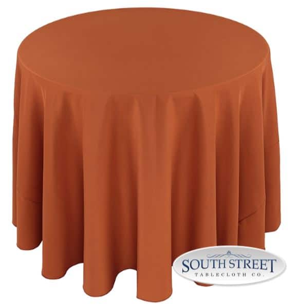 Image of Polyester Copper Table Linens