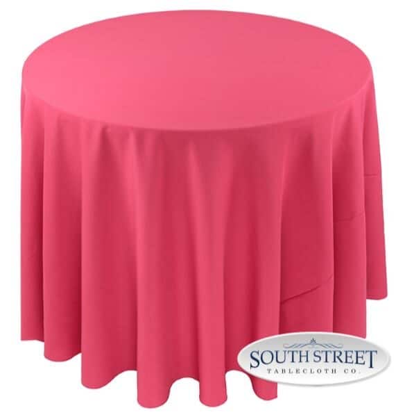 Image of Polyester Fuchsia Table Linens
