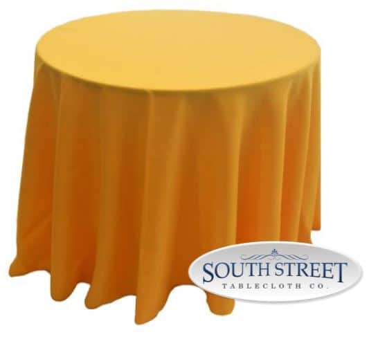 Image of Polyester Goldenrod Table Linens