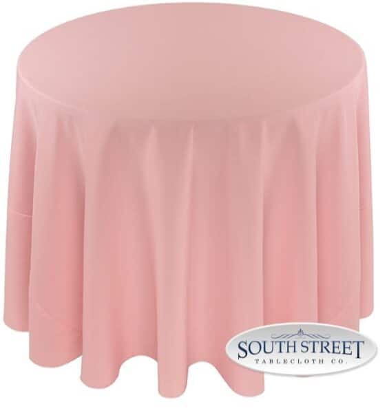 Image of Polyester Light Pink Table Linens