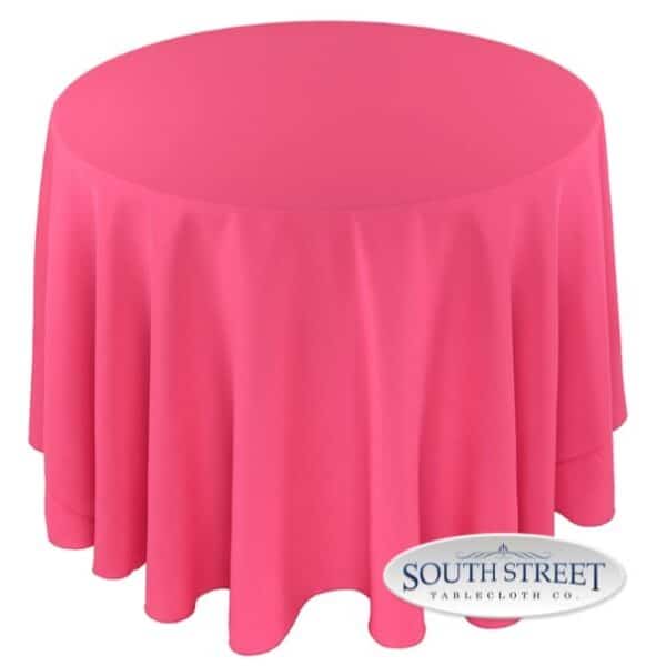 Image of Polyester Neon Pink Table Linens