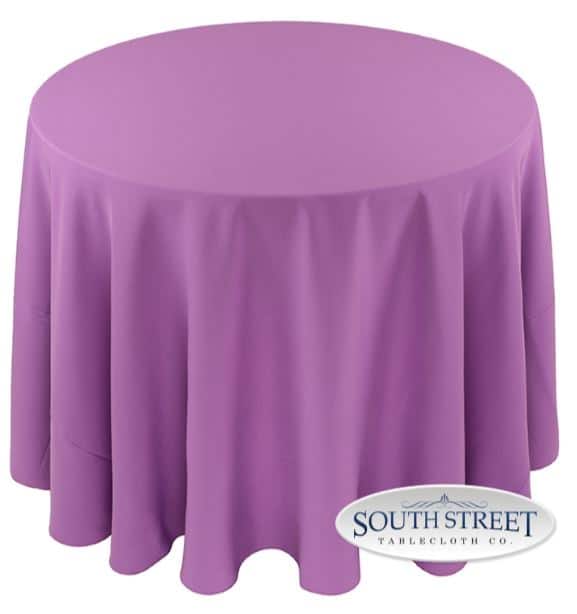 Image of Polyester Violet Table Linens