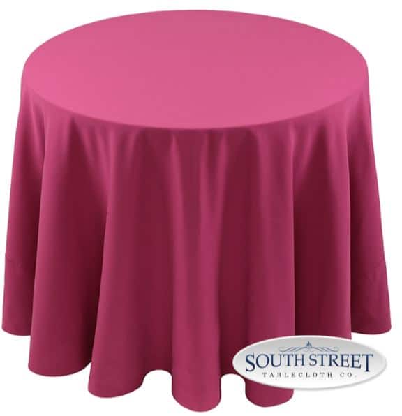 Image of Polyester Raspberry Table Linens