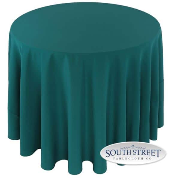 Image of Polyester Teal Table Linens