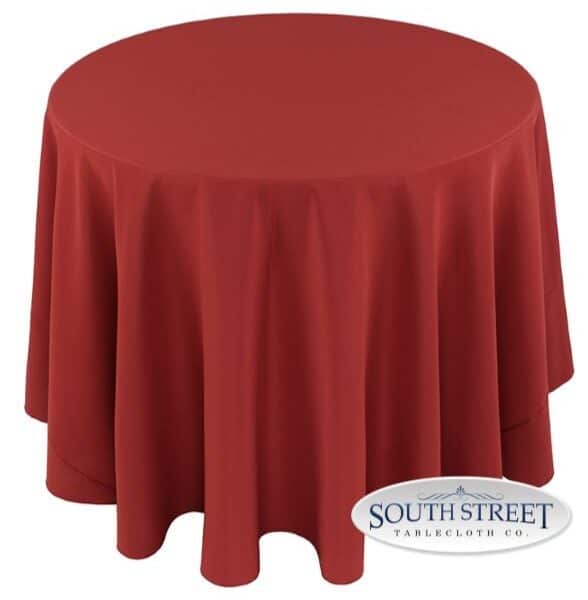 Image of Polyester Terracotta Table Linens