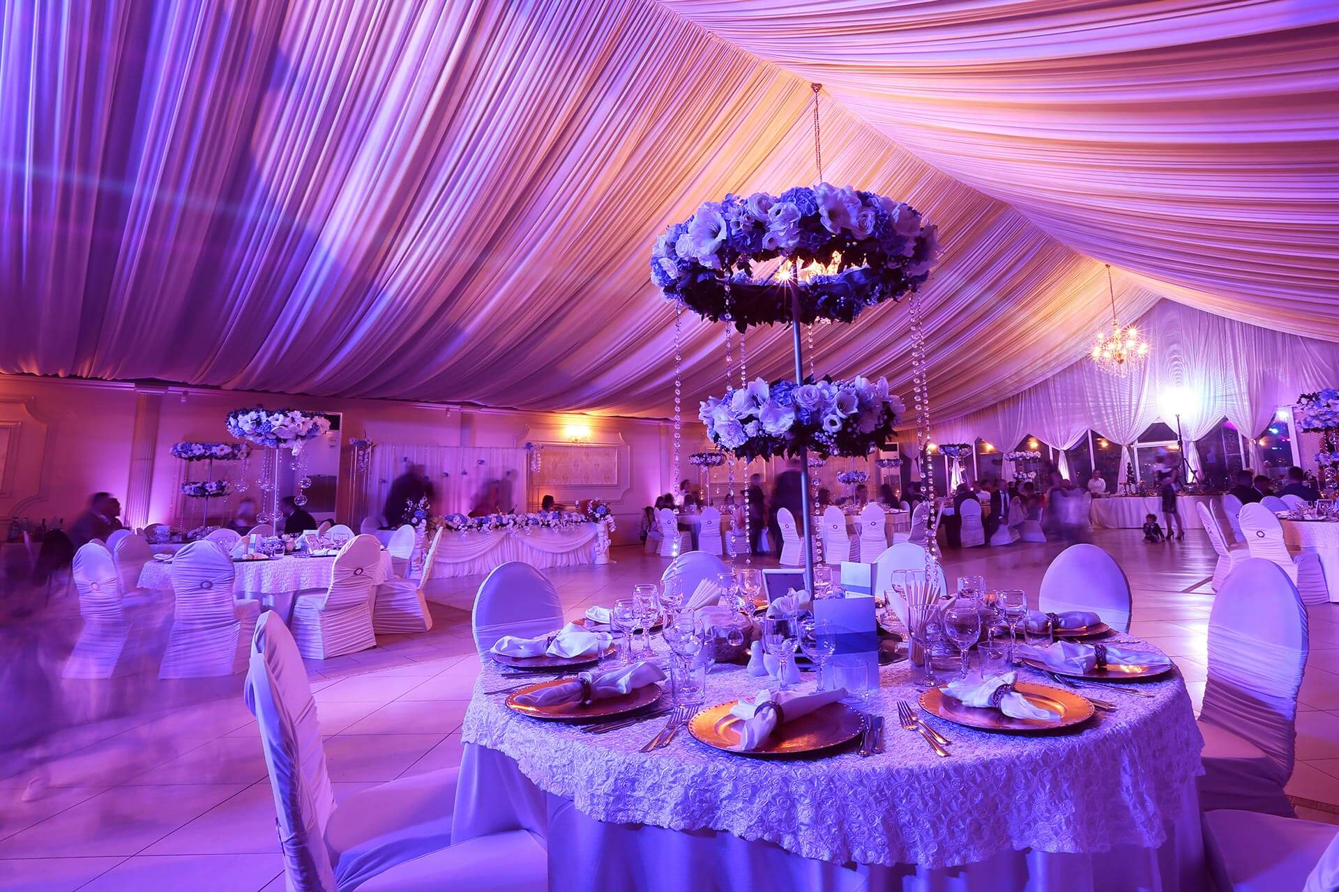 A beautiful wedding reception hall