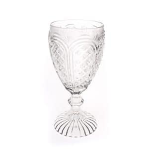 Clear Carousel Goblet
