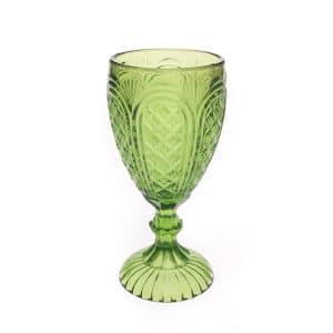Emerald Carousel Goblet