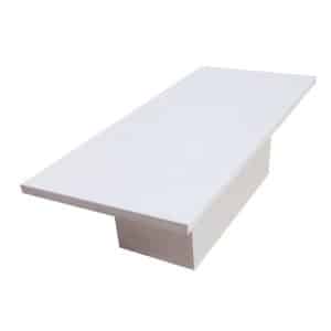 White Vinyl Pedestal Table