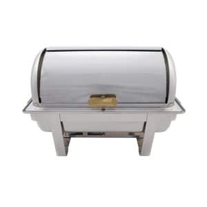 8 Quart Oblong Roll Top Stainless