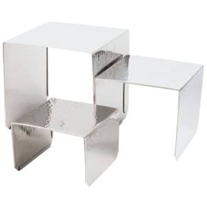 Hammered Stainless Risers