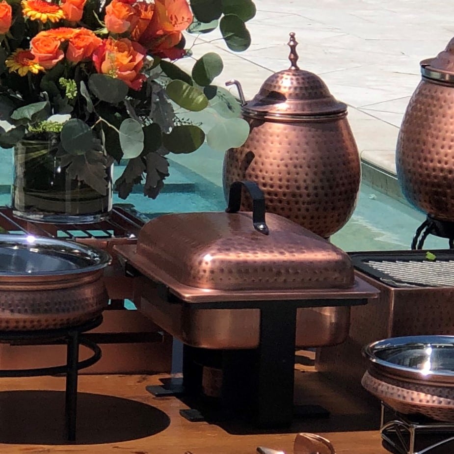 Masala 4 Quart Copper Chafing Dish - Image 2