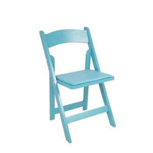 Turquoise Padded Folding Chair