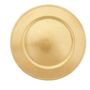 Gold Foil Melamine Charger
