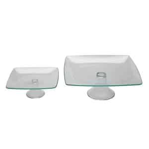 Soho Glass Pedestal Stands