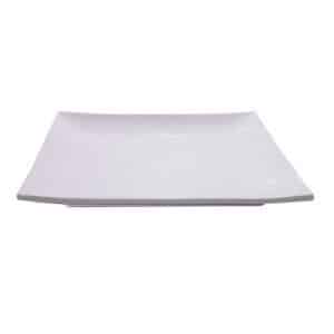 White Pedestal Square Platter