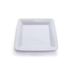 Deep White Square Platter