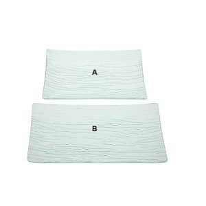 Threaded Glass Rectangle