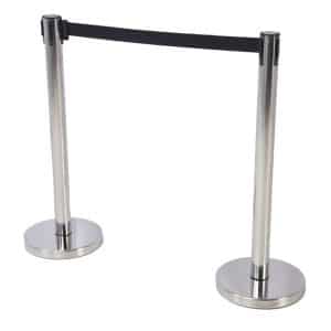 Chrome Retractable Stanchion