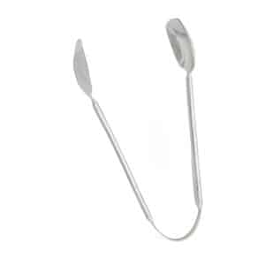 Hammered Stainless Tongs 9.75″L