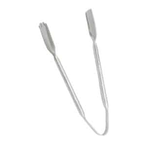 Hammered Stainless Tongs 6.75″L