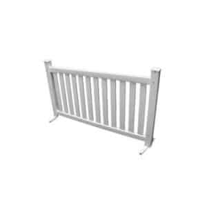 White Garden Fence Barrier