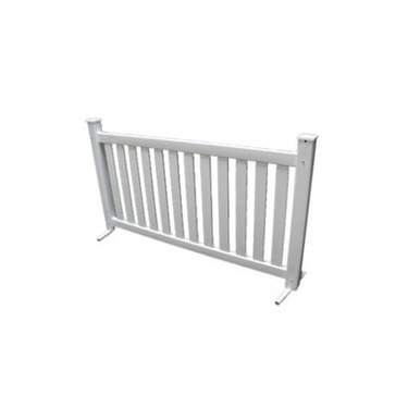 White Garden Fence Barrier