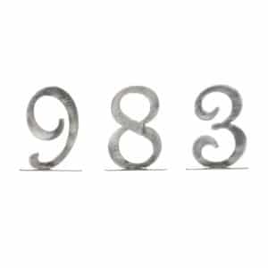 Handmade Stainless Steel Table Numbers